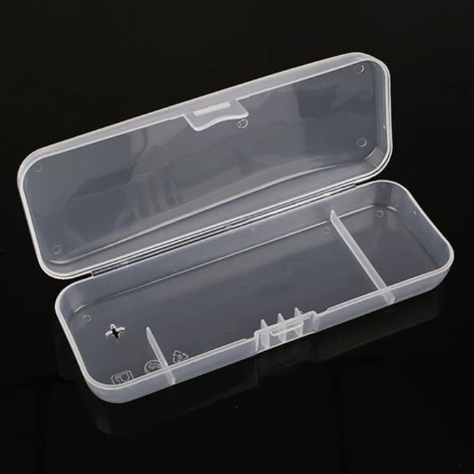 White Transparent Shaving Box for Shaver Razor, Portable Travel Men Manual Razor Protector Plastic Box, Cover Container Storage, Men Shaver Accessories, Shaver Holder Protector Case Organizer