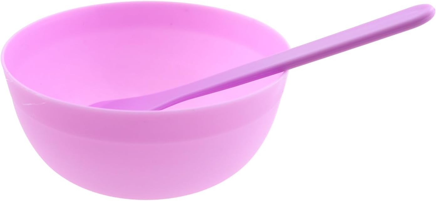 5PCS Slime Making Tools Purple PP Plastic Bowl With Glue Mixing Spoon DIY Beauty Makeup Mask Slime Bowl For Crafts