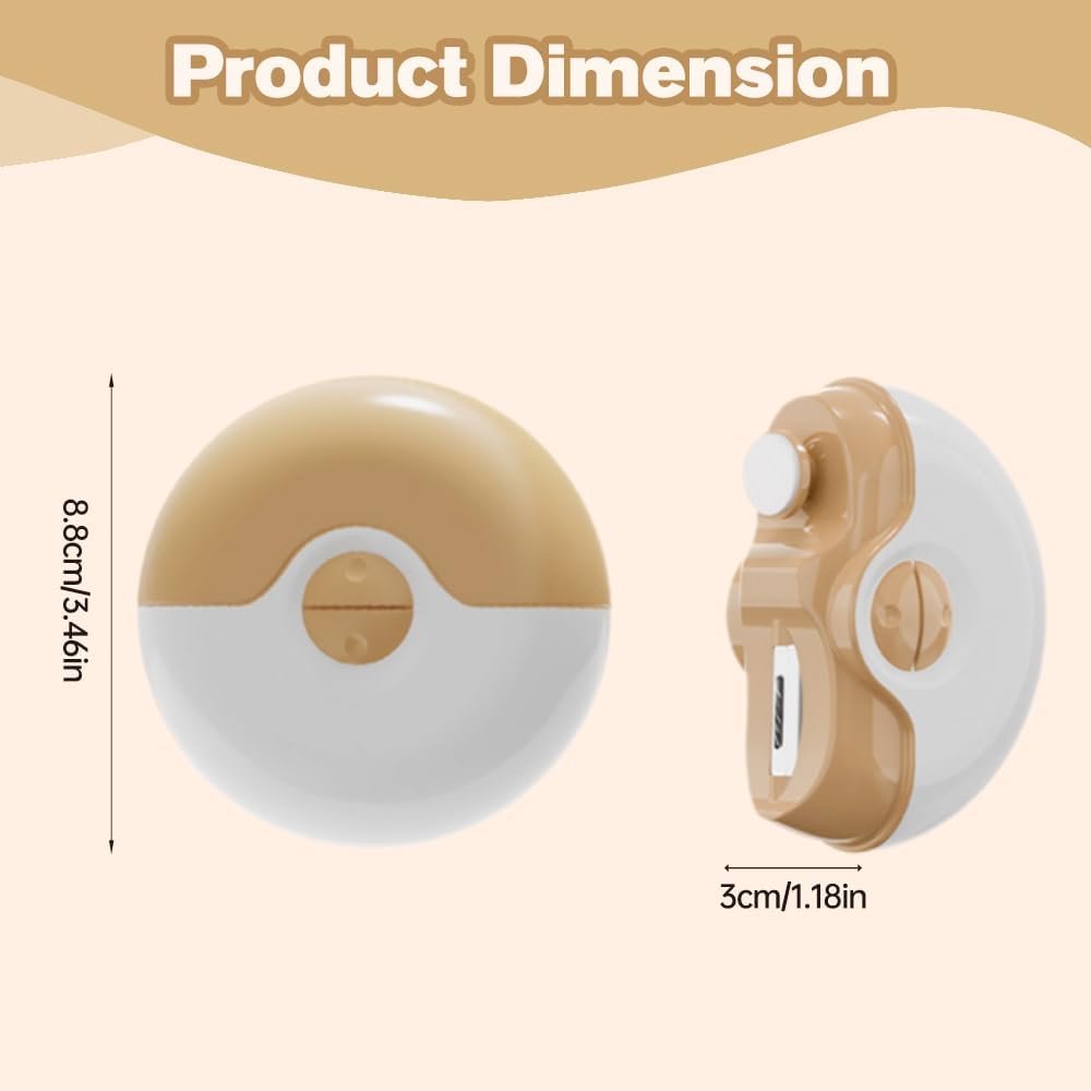 Electric Nail Clippers for Seniors, 2025 New 3 in 1 Electric Polishing Automatic Nail Clippers, Electric Nail Trimmer for Fingers and Toes with 2 Adjustable Speeds for Senior Adults (White)