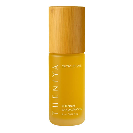 Cuticle Oil for Nail Strengthening and Growth – Hydrating, Vegan, Organic Formula with Jojoba & Vitamin E | 3 Signature Fragrances | 5mL Roll-On (0.17 Fl Oz, Sandalwood Fragrance)