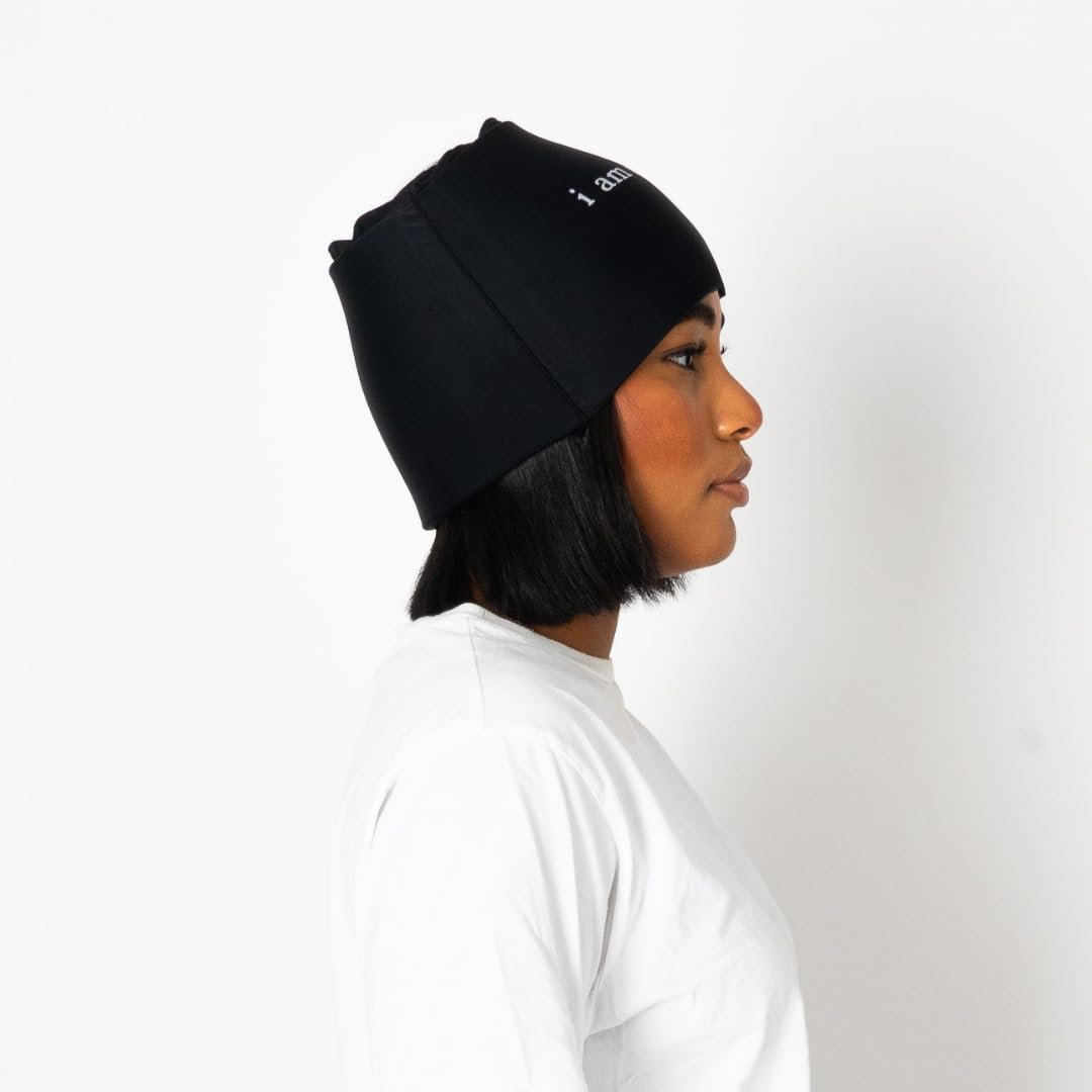 Huggs Migraine Relief Cap - I Am Unwell - Cooling Gel Head Wrap, Cold Compress Cap for Headache, Stress, & Tension