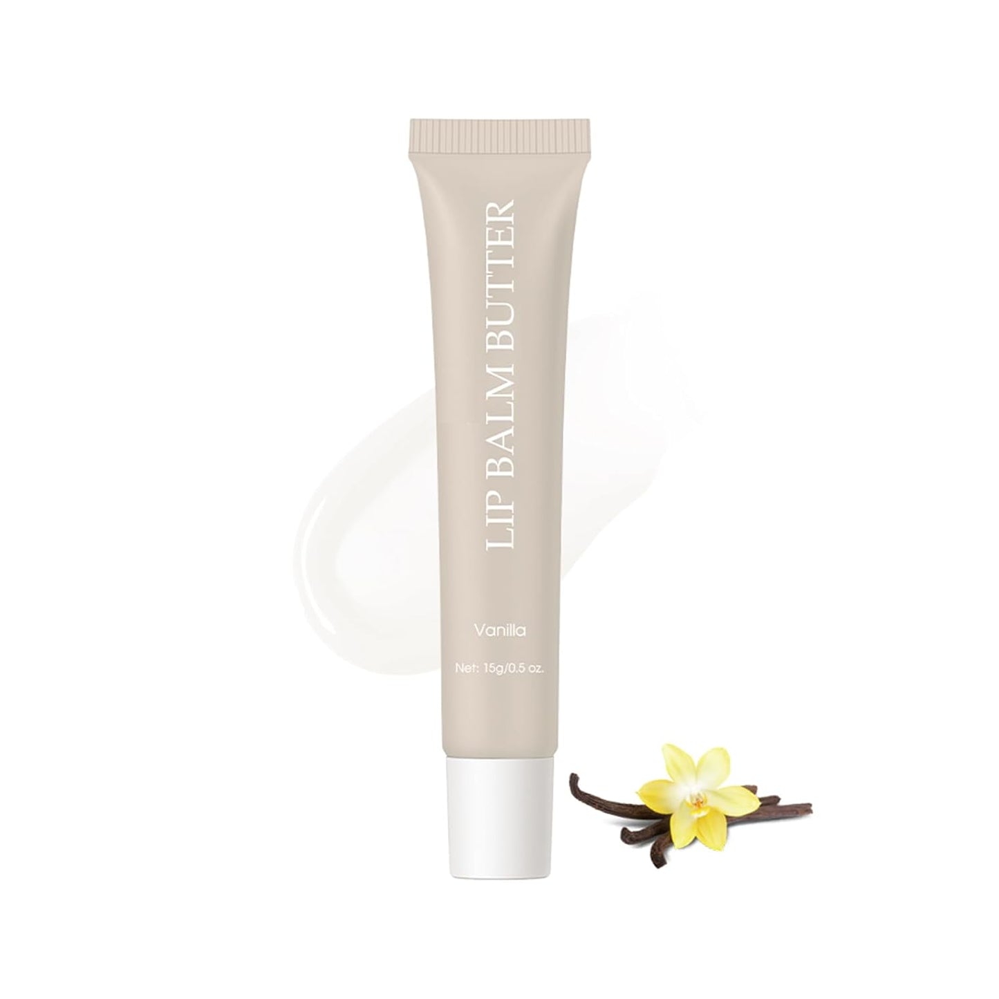 Summer Lip Glossy Butter Lip Balm, Lip Gloss Set, Soothing Lip Skincare, Instant Moisture, Lightweight, Nourish, Hydrate, Moisturizing Tint, Non-Sticky, Long-lasting (Vanilla, Large)