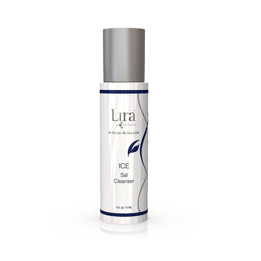 Lira Clinical ICE Sal Cleanser – Salicylic Acid Face Wash with Plant Stem Cells, Echinacea and Peptides – Cooling Exfoliating Facewash – Gentle Clarifying Travel Size Daily Facial Cleanser - 6 Oz