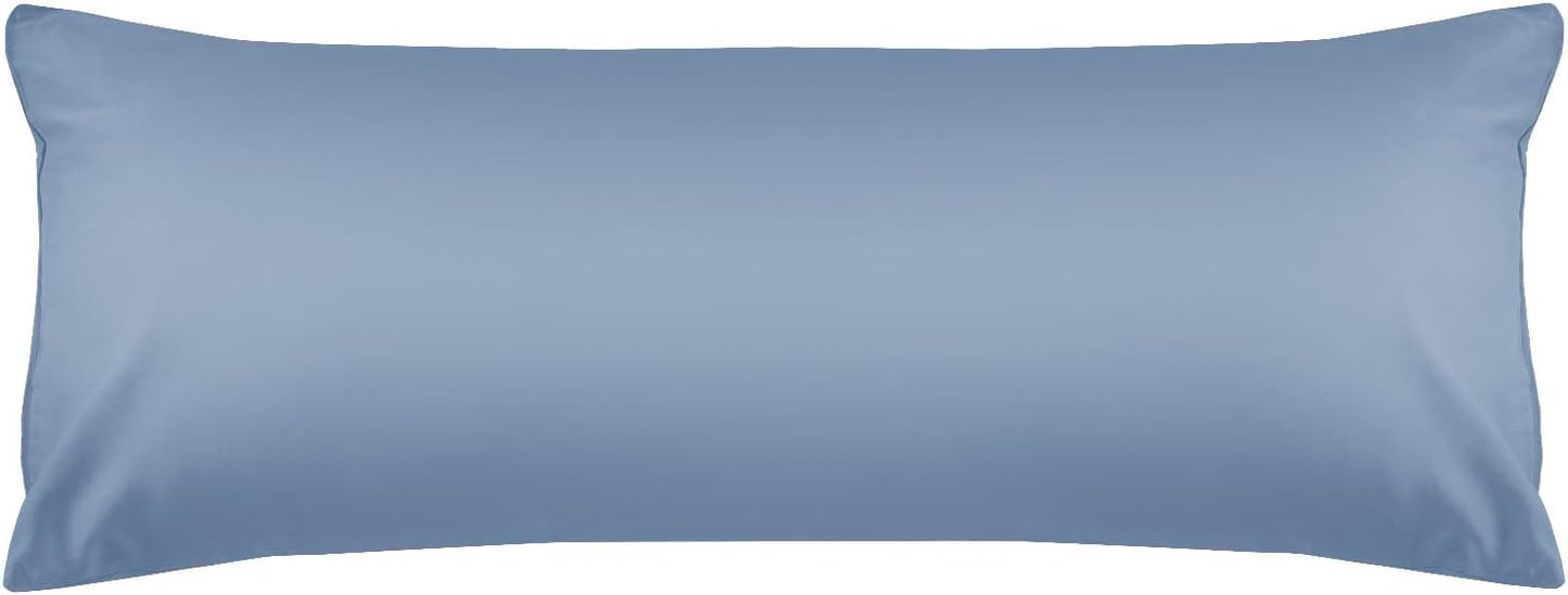Warmstar Cotton Body Pillow Cover 1 Pack, 600 Thread Count Body Pillow case 20"x54", Long Body Pillow Case Cover Soft Breathable with Envelope Closure,Denim Blue