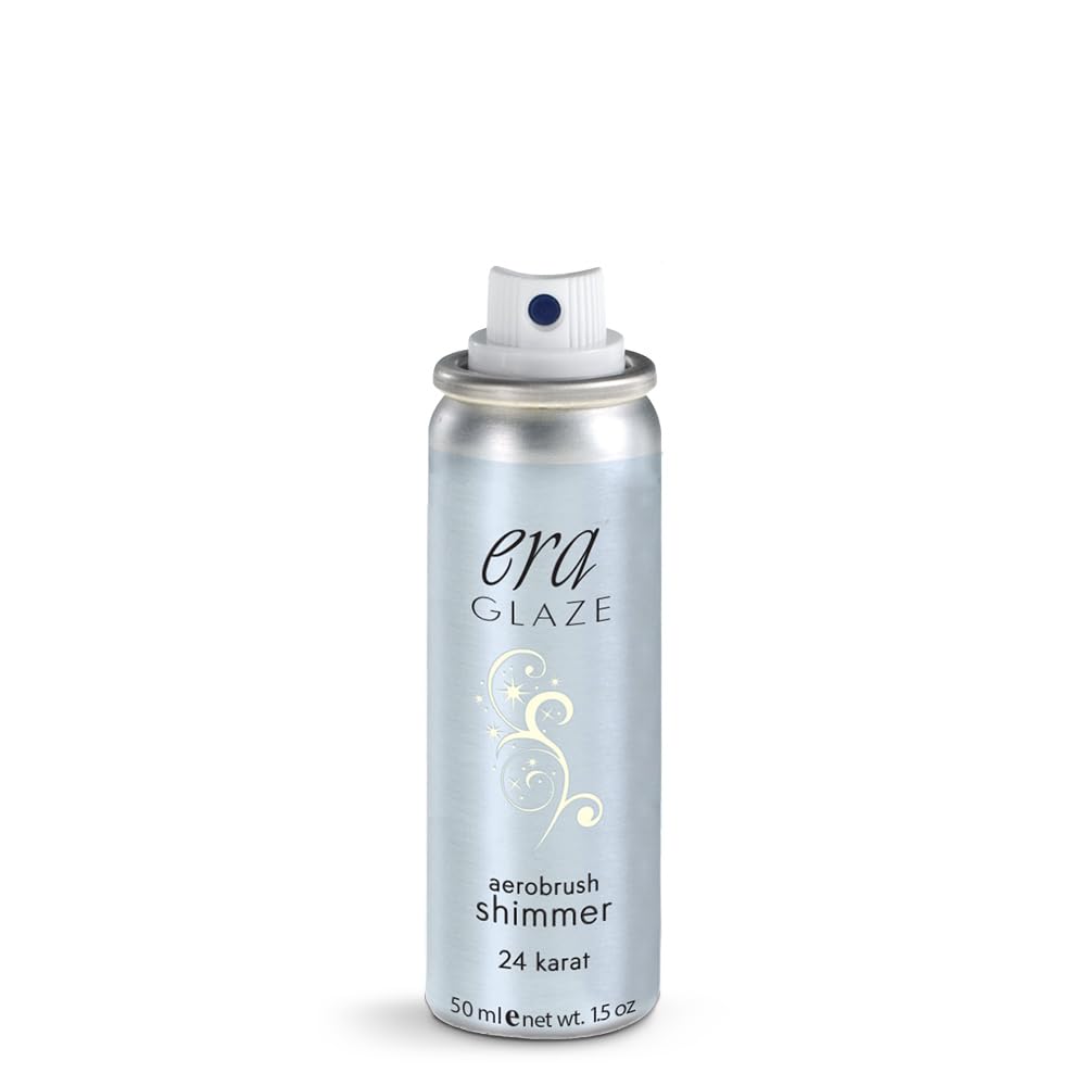 ERA GLAZE spray makeup, SHIMMER - 24 KARAT, 1.5 ounce, professional airbrush cosmetics by Era Beauty
