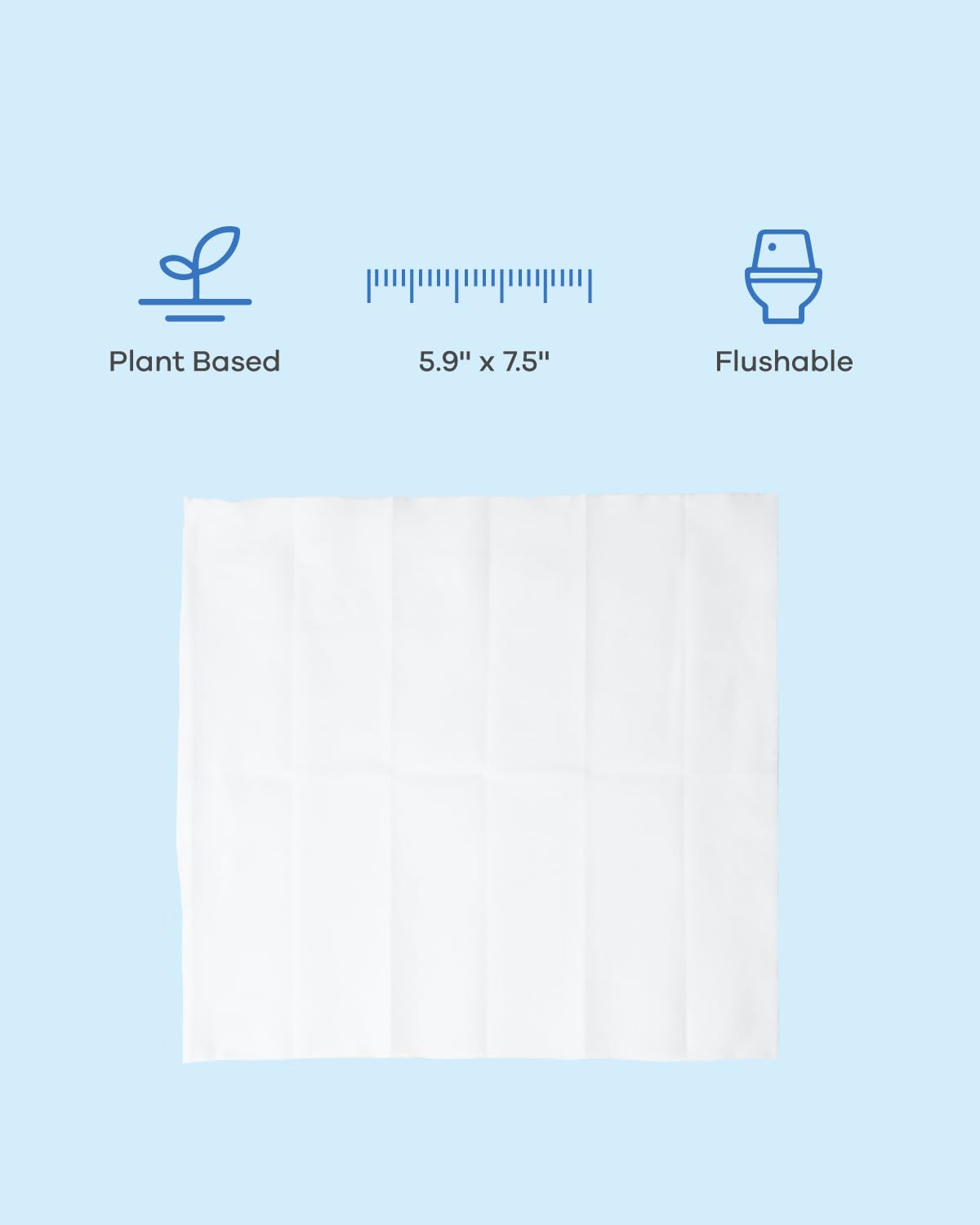 Flushable Feminine Hygiene Wipes, with Hyaluronic Acid & Natural Plants Essential Oils, Individually Wrapped, For Odor, Itching, Redness, Deeply Cleansing,15x19cm, 18 count