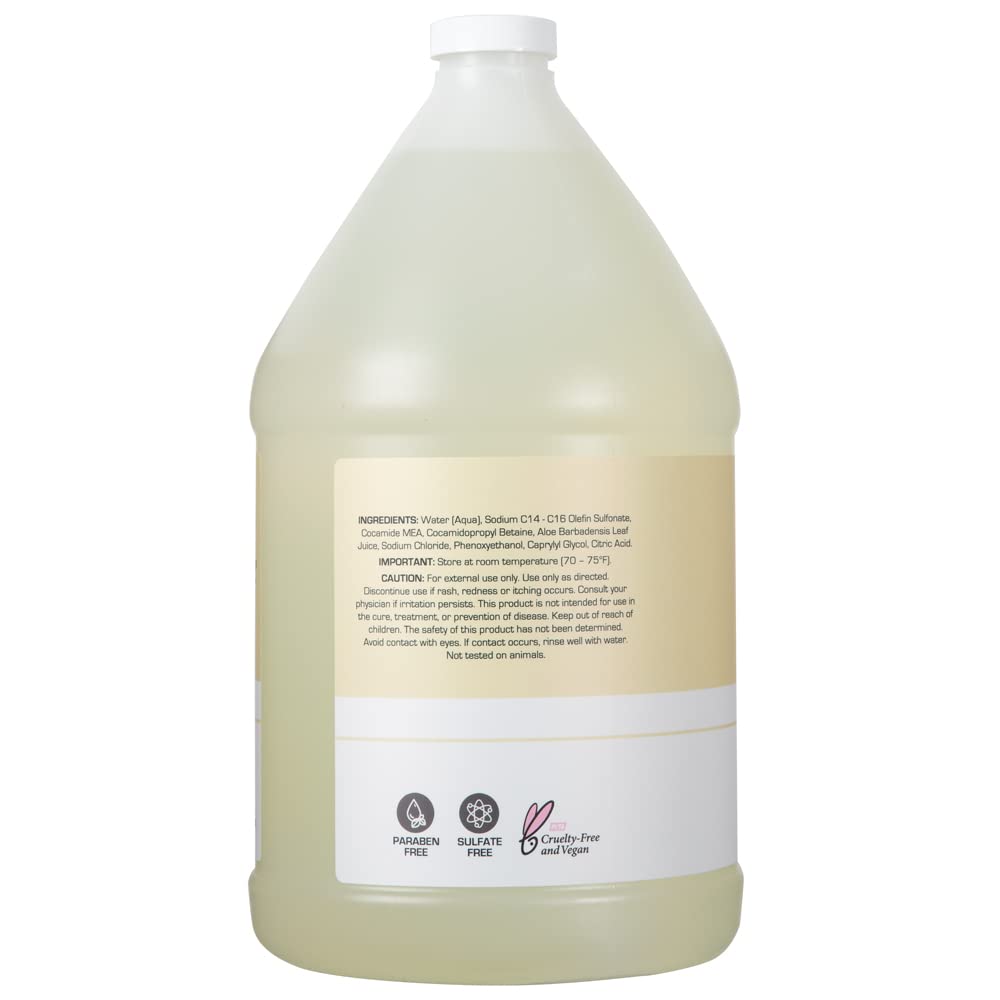Ginger Lily Farms Club & Fitness Conditioning Liquid Hand Soap Refill, 100% Vegan & Cruelty-Free, Fragrance Free, 1 Gallon (128 fl oz) (Pack of 3)
