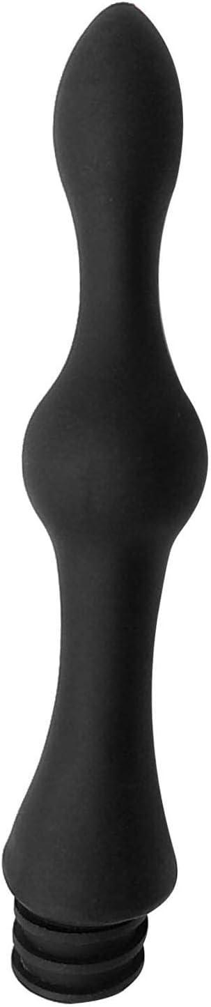Abyclean Anal Douche Enema Bulb Vaginal Douche Enema Cleaner for Women’s or Man’s Health, Black 500ml (3 Nozzle)
