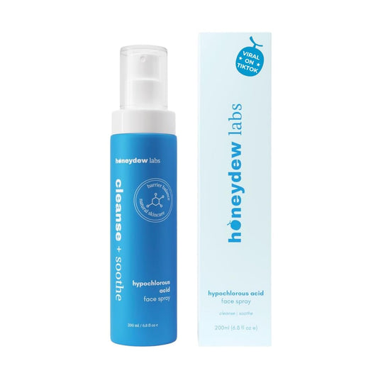 Honeydew Labs Hypochlorous Acid Spray – HOCl Face & Skin Mist for Acne, Eczema & Irritation – Multi-Purpose Skin Repair – Eyelid Cleanser, Post-Workout, Post-Procedure, Scalp & Sensitive Skin – 6.8 oz