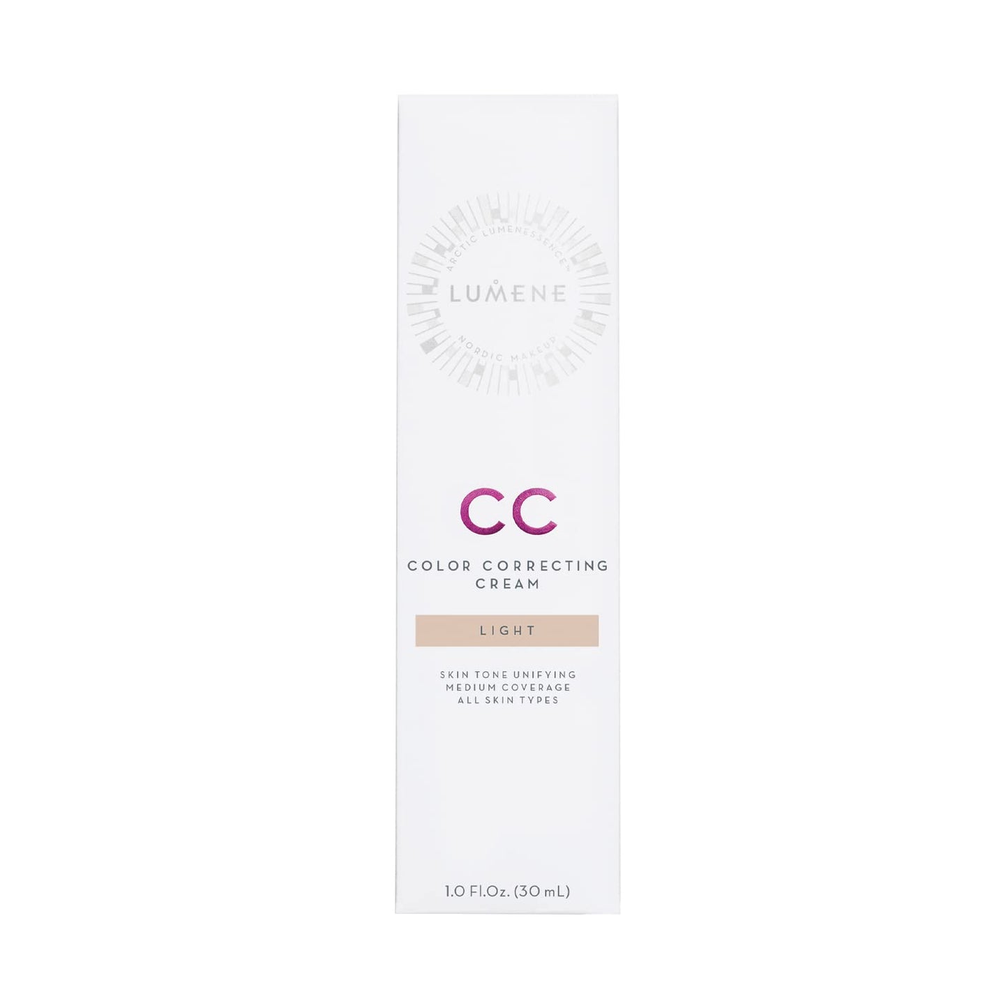 Lumene Color Correcting CC Cream - Lightweight Foundation - Medium Coverage - Redness Reducing Face Makeup for a Glowing Complexion - Vegan Formula + Suitable for All Skin Types - Light (1 fl oz)