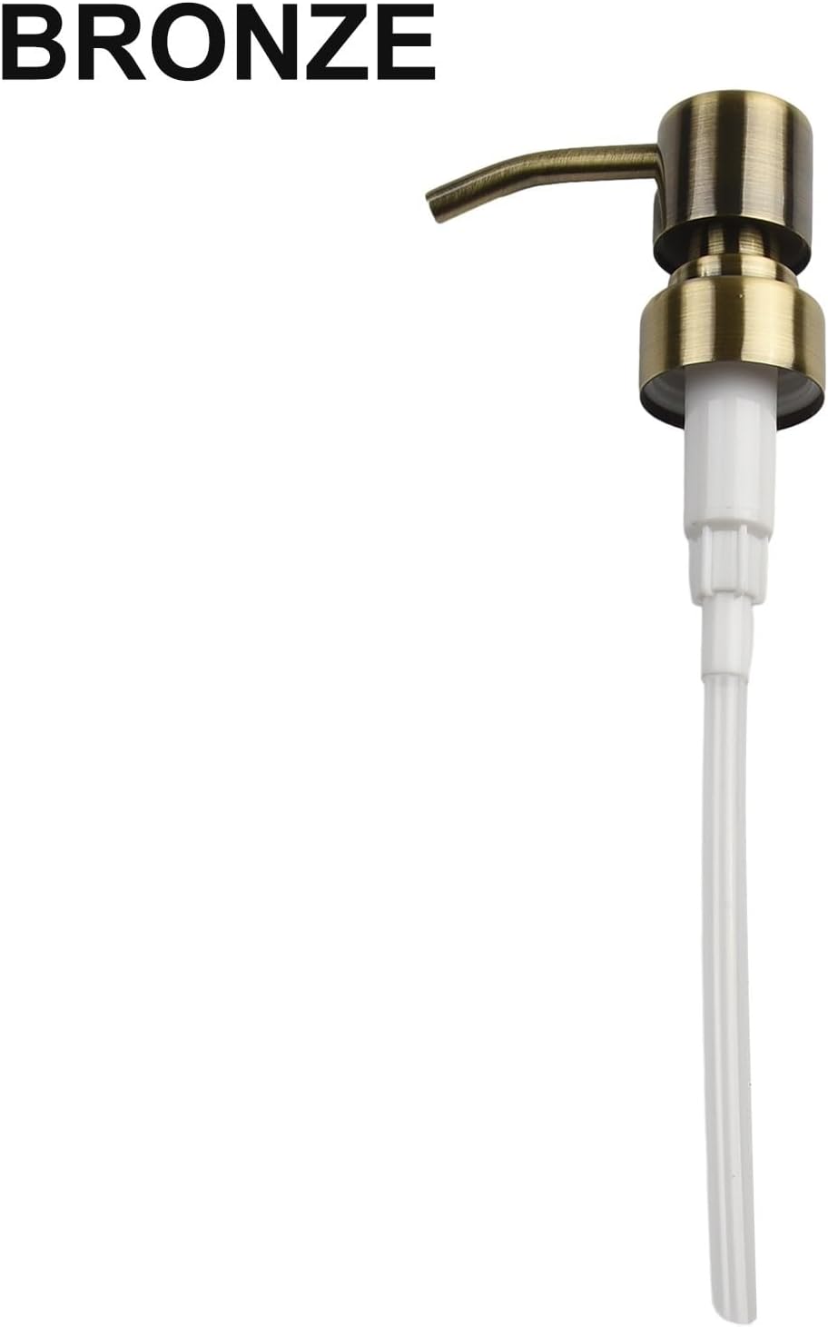 Metal Soap Dispenser Pump Head Replacement Pump for Your Soap or Lotion Dispenser, 304 Stainless Steel Replacement Pump for Liquid Hand Soap Dispensers(Bronze 1)