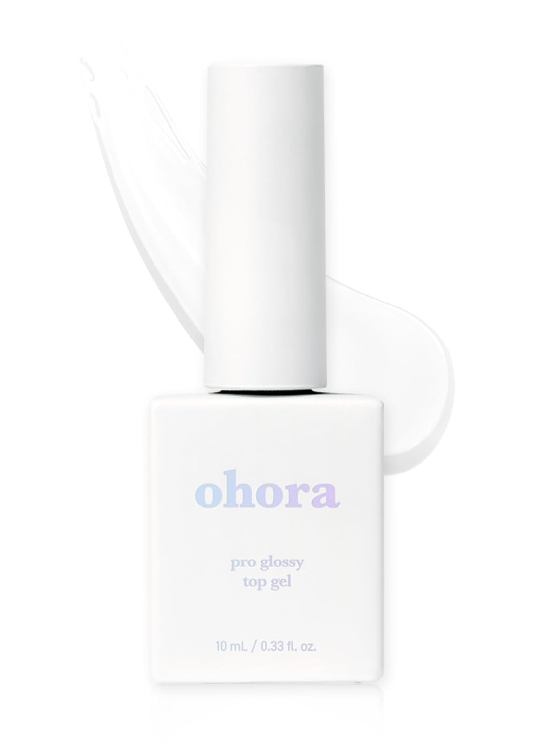ohora Gel Nail Care (Pro Glossy Top Gel) - Corrects Nail Texture, Easy to Use & Easy to Remove for Semi Cured Gel Nail Strip Application - Professional Salon-Quality for Healthy, Strong Nails