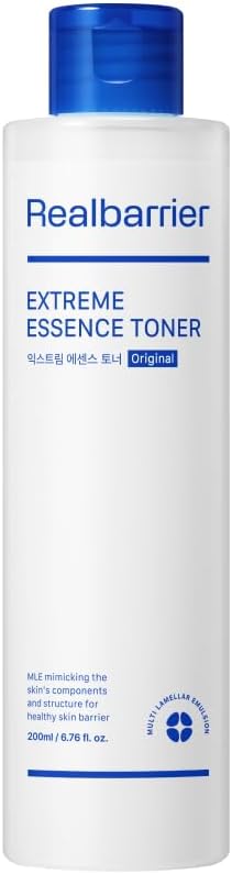 Real Barrier | Extreme Essence Toner | Hyaluronic Acid Panthenol Ceramide Face Moisturizer for Sensitive Dry Skin | Soothing & Hydrating Moisturizing Toner Face | Korean Skin Care | 6.76 fl oz (200ml)