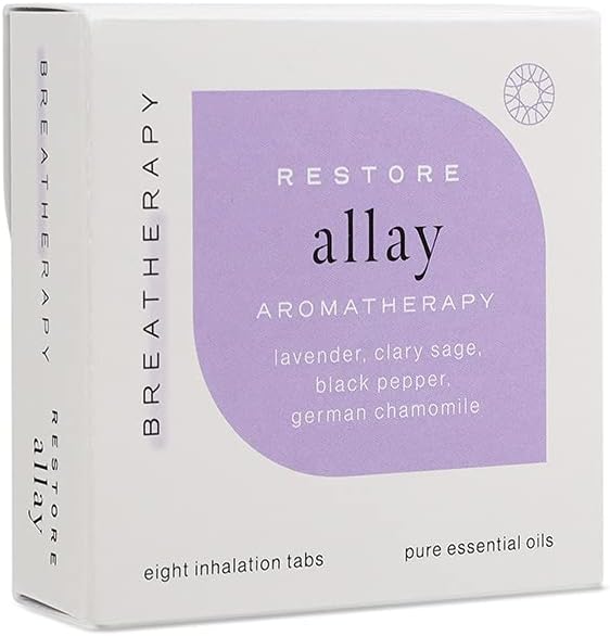 Aromatherapy Allay Patches - Pure Essential Oil Aroma Patch - Lavender and German Chamomile Essential Oils for Relaxation and Stress Relief - 8-Pack