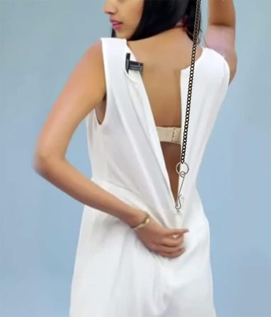 Zipper Helper for Dress and Boots, Zipper Puller Zip with Hook and Clip for Almost All Zippers Types, Zip up Dress by Yourself (Bronze)