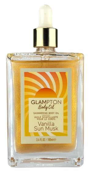 Vanilla Sun Musk Shimmering Body Oil, 3.4 Fl Oz, All Skin Types