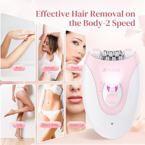 Epilator,Epilator for Women Facial Hair Removal Rechargeable,2 Speeds Hair Removal,Hair Removal Device with 36 Tweezers,Hair Removal for Women Legs/Face/Bikini/Arms,Womens Electric Shaver Smooth Skin