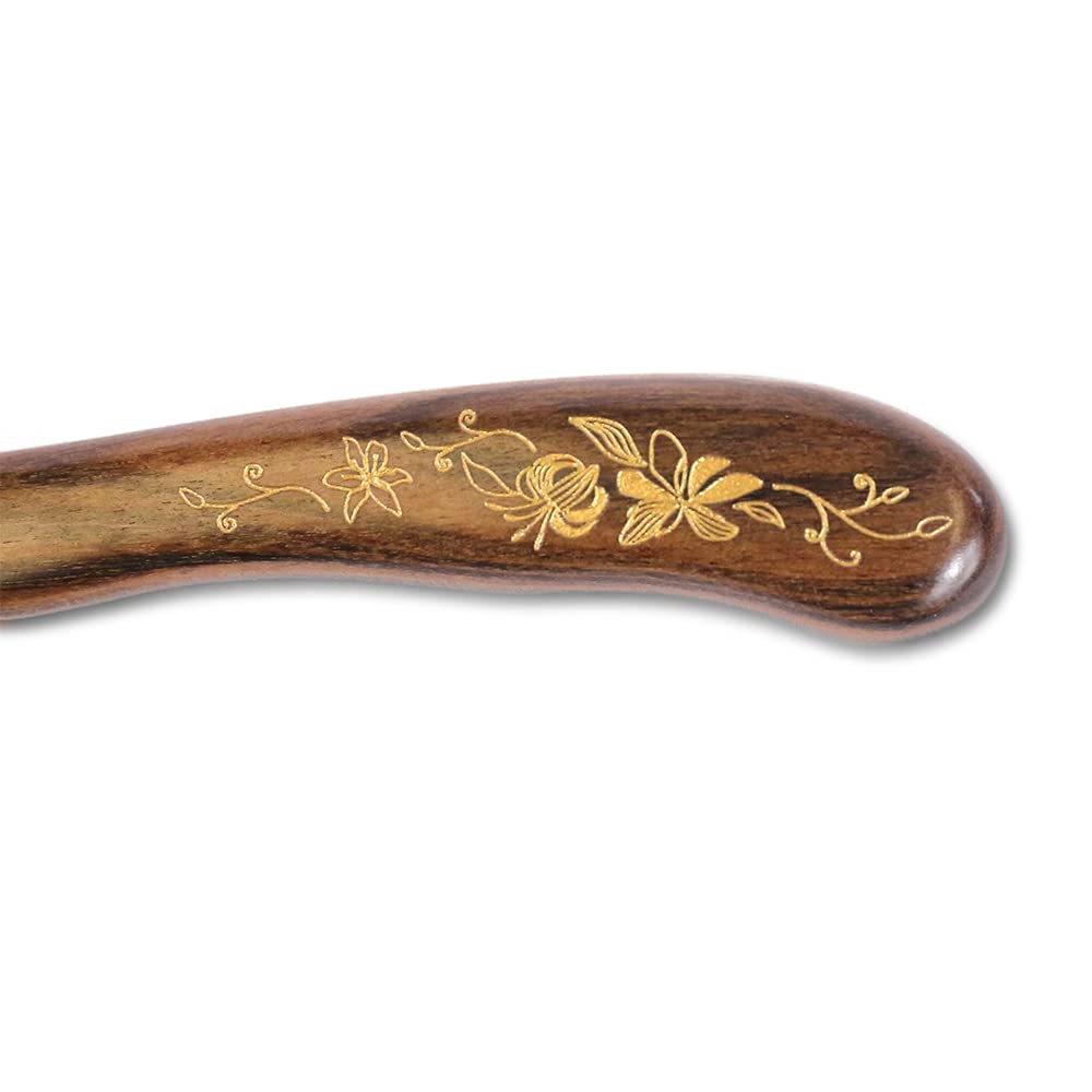 TAN MUJIANG Wooden Hair Comb Wide-tooth Inserted Teeth for Women Curly Hair (CQCGB0302)