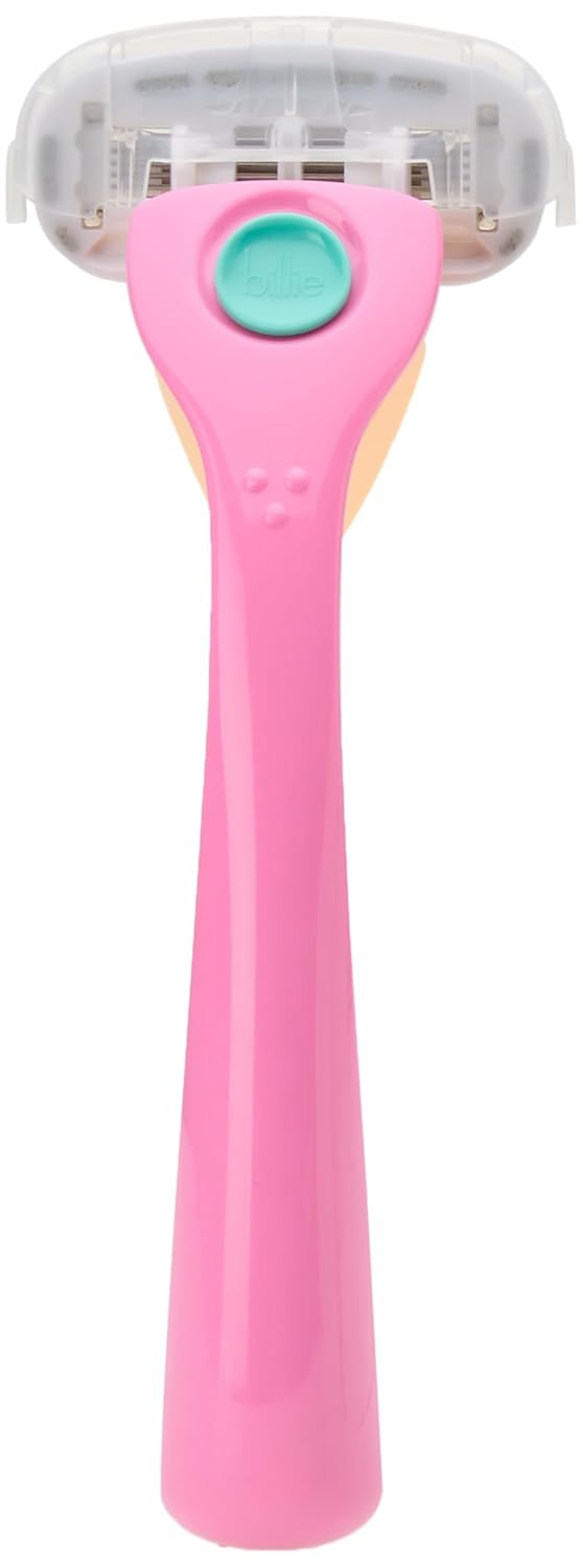 Billie Razors for Women Shave Kit with Women’s Razor, 4 x 5-Blade Razor Refills, Magnetic Holder - Cool Blue and Malibu