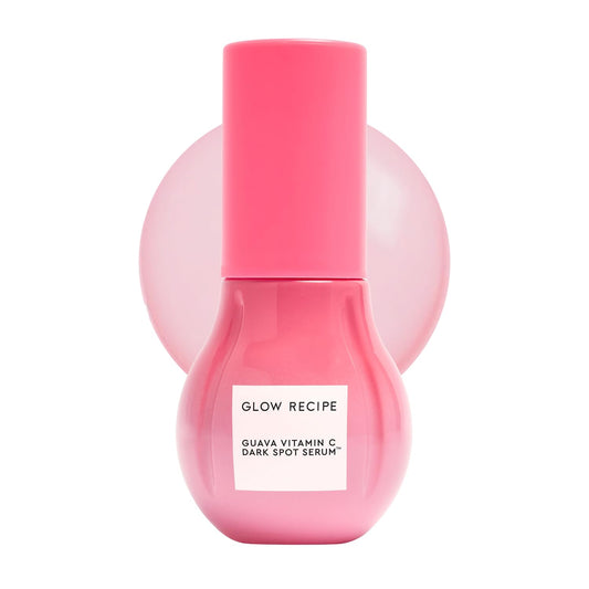 Glow Recipe Guava Travel Size Vitamin C Serum - Moisturizing, Brightening & Vegan Korean Skin Care Face Serum for Dark Spots, Even Tone & Redness - Tranexamic, Ferulic Acid & Vitamin E (15ml)