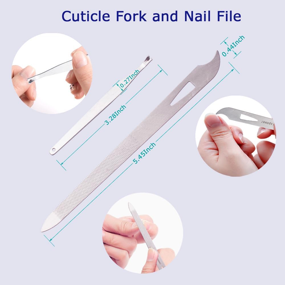 Nail Files and Buffers, 20PCS Professional Emery Boards Nail File and Buffer Block for Natural Nails, Reusable & Washable 100/180 & 600/3000 Grit for Women, Travel Home and Salon