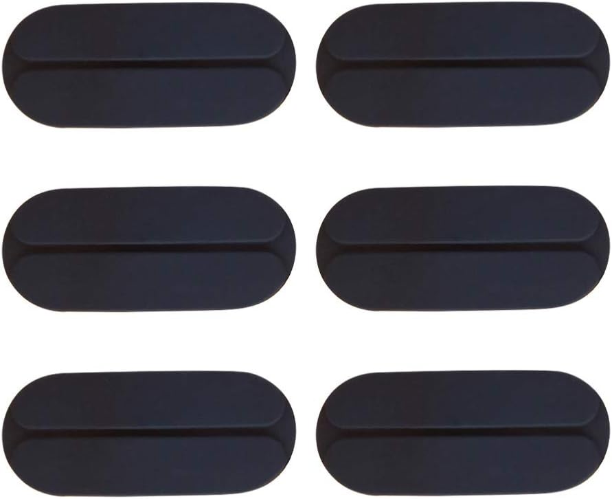 SUPVOX Bra Strap Cushions Shoulder Pain Relief Protectors Pads Silicone Breathable for Lady Non Slip 6PCS Black