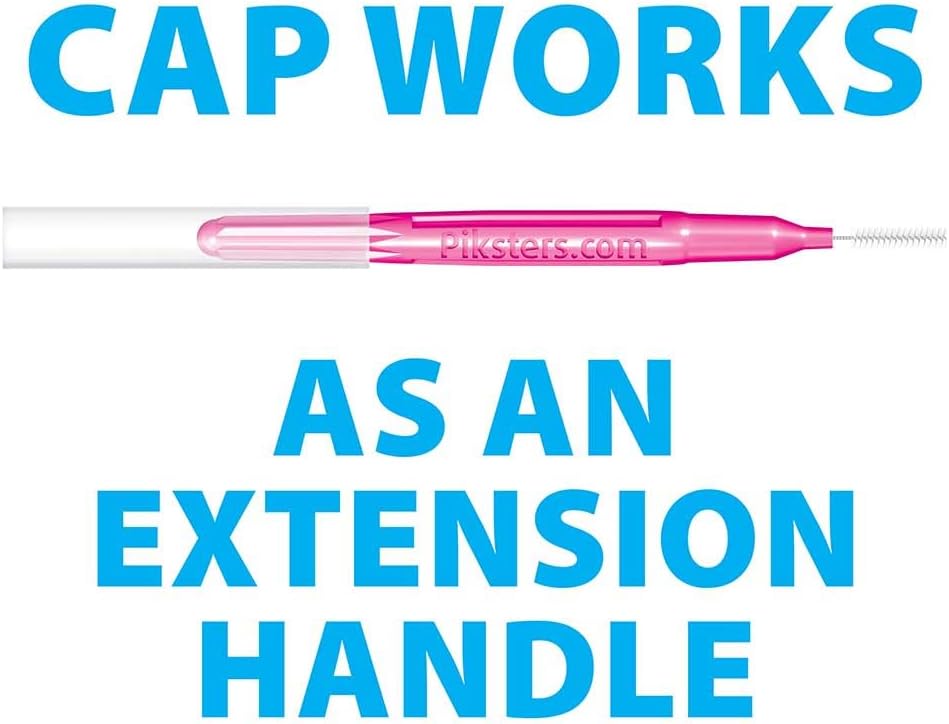 Piksters Interdental Brushes, Size 00, 100 Count (10 x 10 Packs), Interdental Tooth Brush for Extremely Tight Gaps, Gum Soft Bristles for Plaque Removal, Safe for Braces (100 pk)