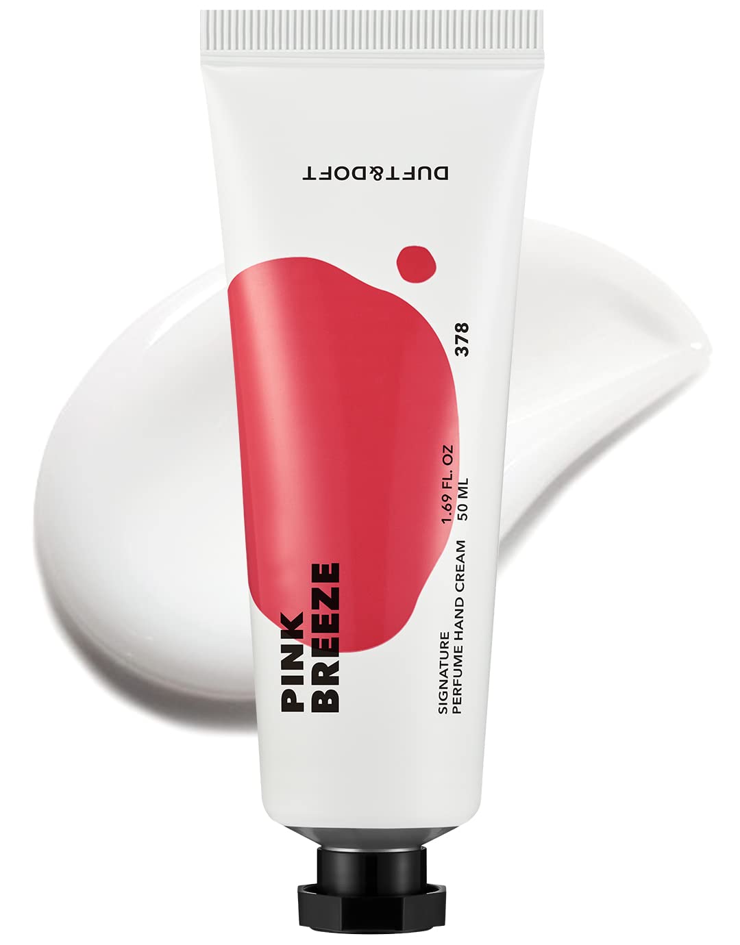 DUFT&DOFT Pink Breeze Signature Perfume Nourishing Hand Cream, Non-greasy, Refreshing Hydration, Shea Butter, Vitamin E, Feel-Good Fragrance – 1.69 oz.