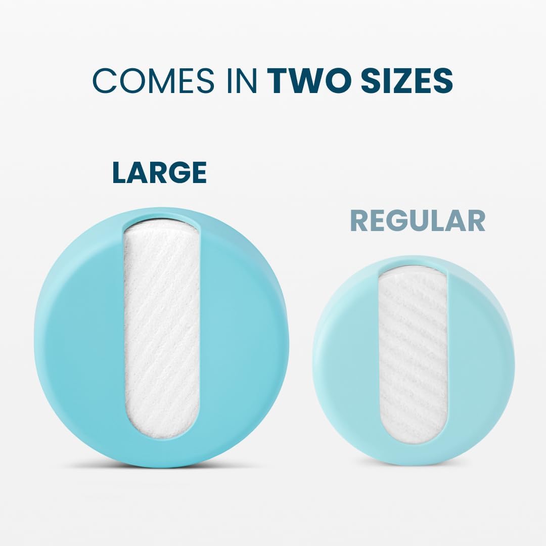 LastRound® 7 Sustainable Reusable Cotton Rounds for Facial Cleansing – Zero-Waste Eco-Friendly Makeup Remover Pads for All Skin Types with Travel Storage Case