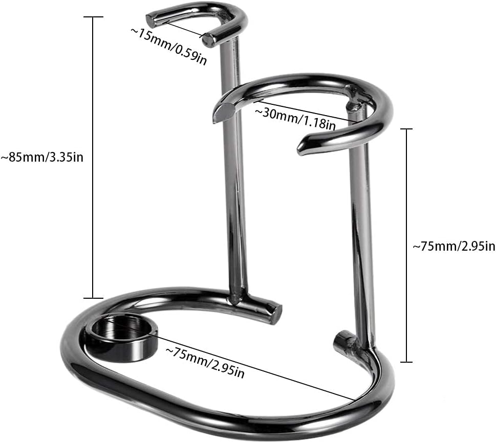 Shaving Razor and Brush Stand Universal Holder for Safety Razor and Straight Razor Storage Shave Brush Holder