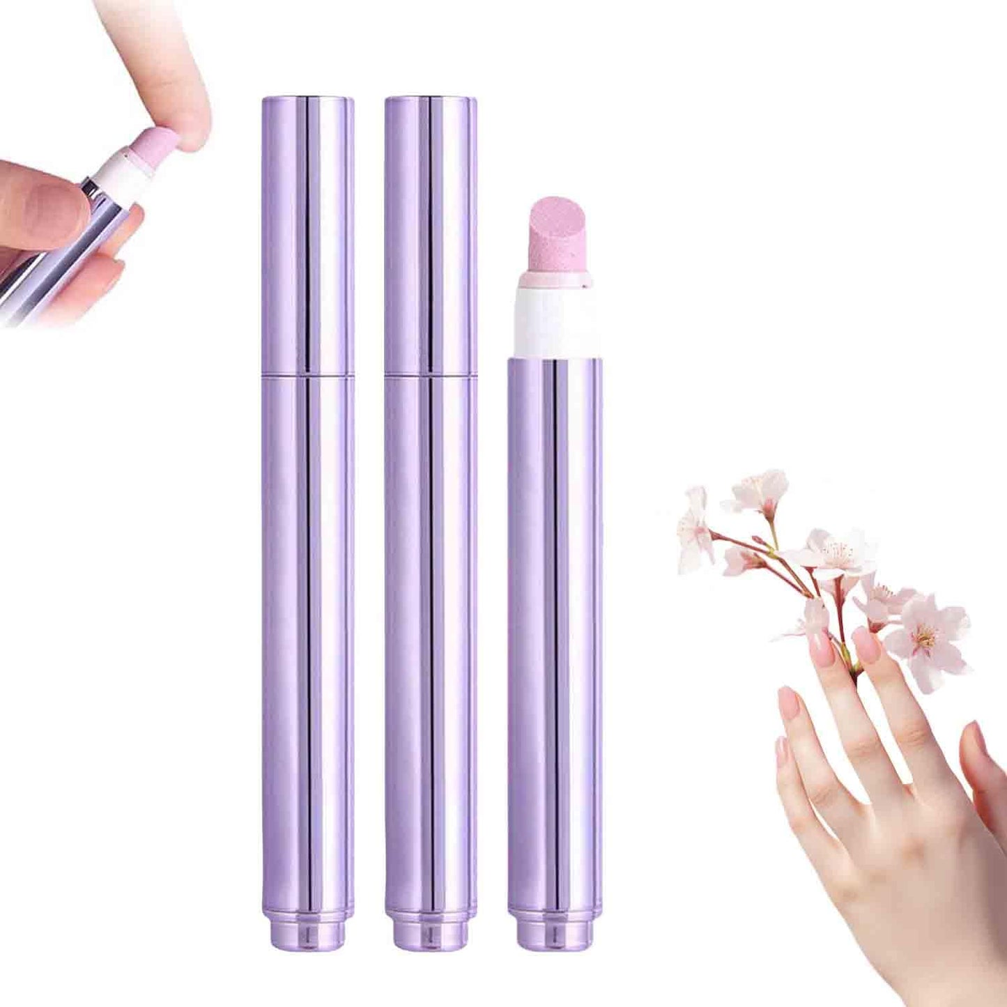 Upgrade 3-in-1 Nail Care Pen, 3-in-1 Cuticle Oil Cuticle Pusher Nail Oil Pen, Cuticle Oil Pens For Nails, for Moisturize Strengthen Brighten Nails Care (2pc)