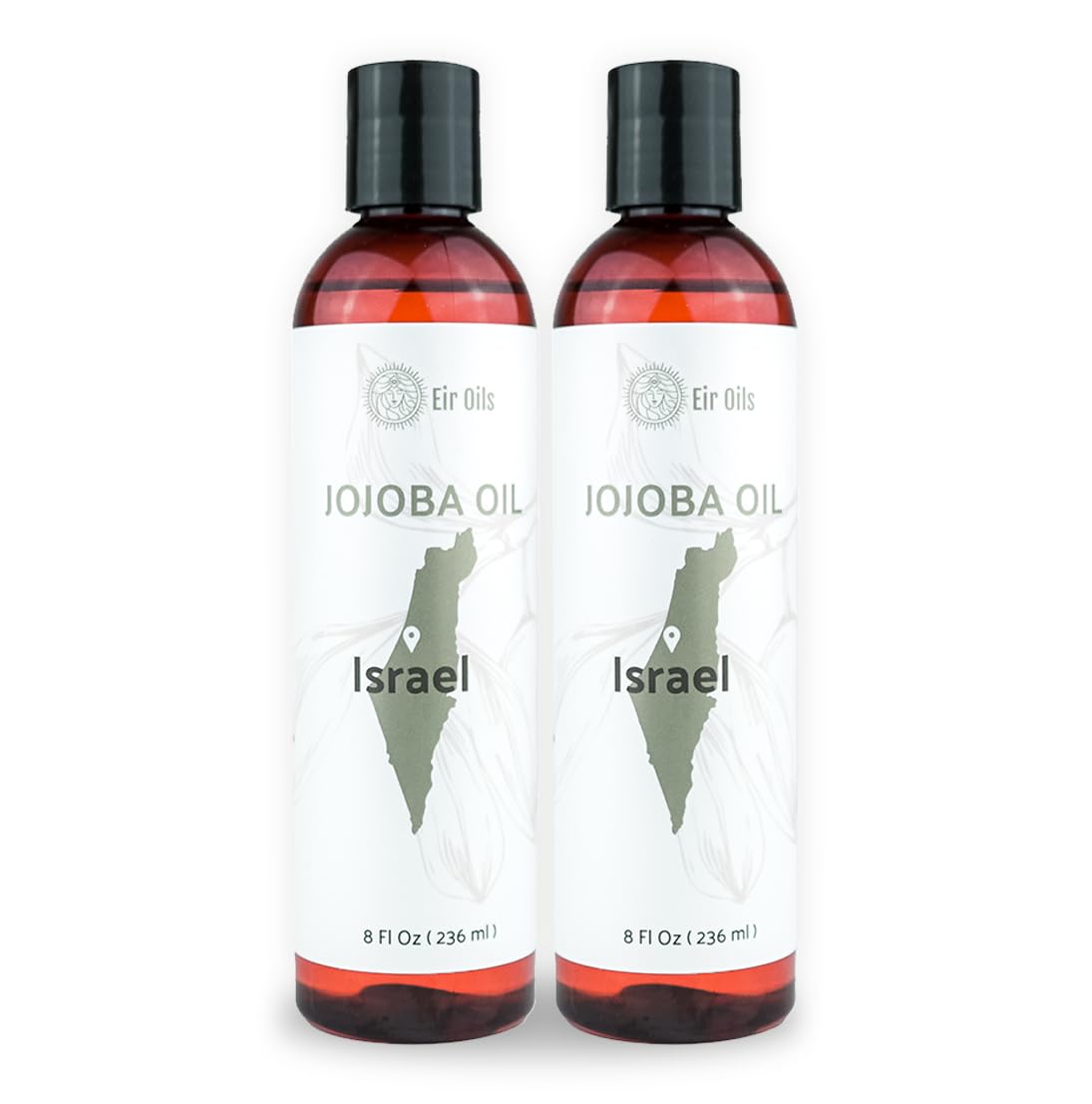 Jojoba Oil - Direct from EIR Oils' Farm in Israel - 100% Pure Carrier Oil for Hair, Face, and Skin - Hand-Picked, Cold-Pressed Carrier Oil (16oz)