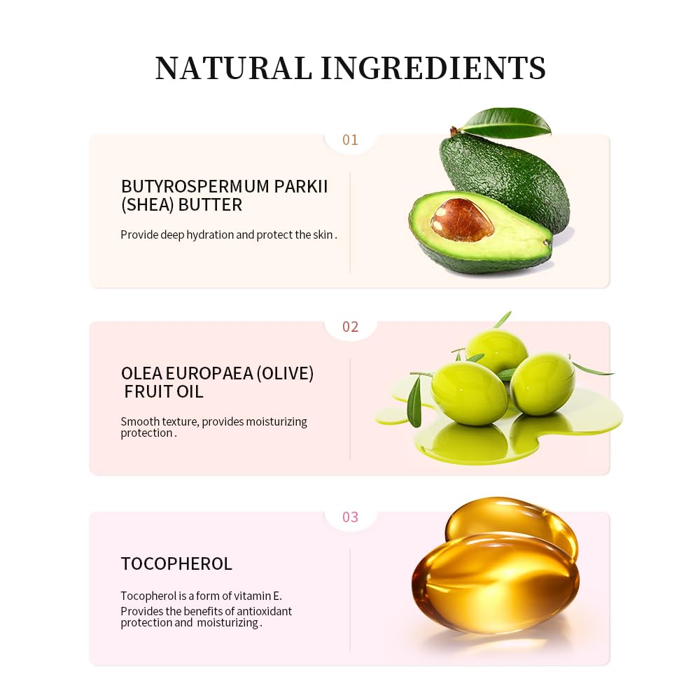 Summer Special Lip Butter Balm - Ultra-Hydrating, Nourishing Lip Care with Natural Ingredients, Shea Butter & Olive Oil, Soothes & Softens Dry Lips (4PCS Lip Balm Butter, 4)