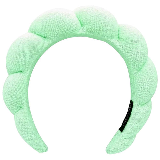 Spa Headbands for Face Washing & Makeup Removal - Terry Cloth Puffy Headbands for Mask Skin Treatment