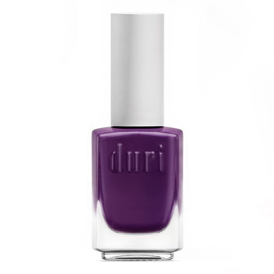 duri Nail Polish, 496 Twist, Purple Plum, Full Coverage, Glossy Finish, Quck Drying, 0.45 Fl Oz
