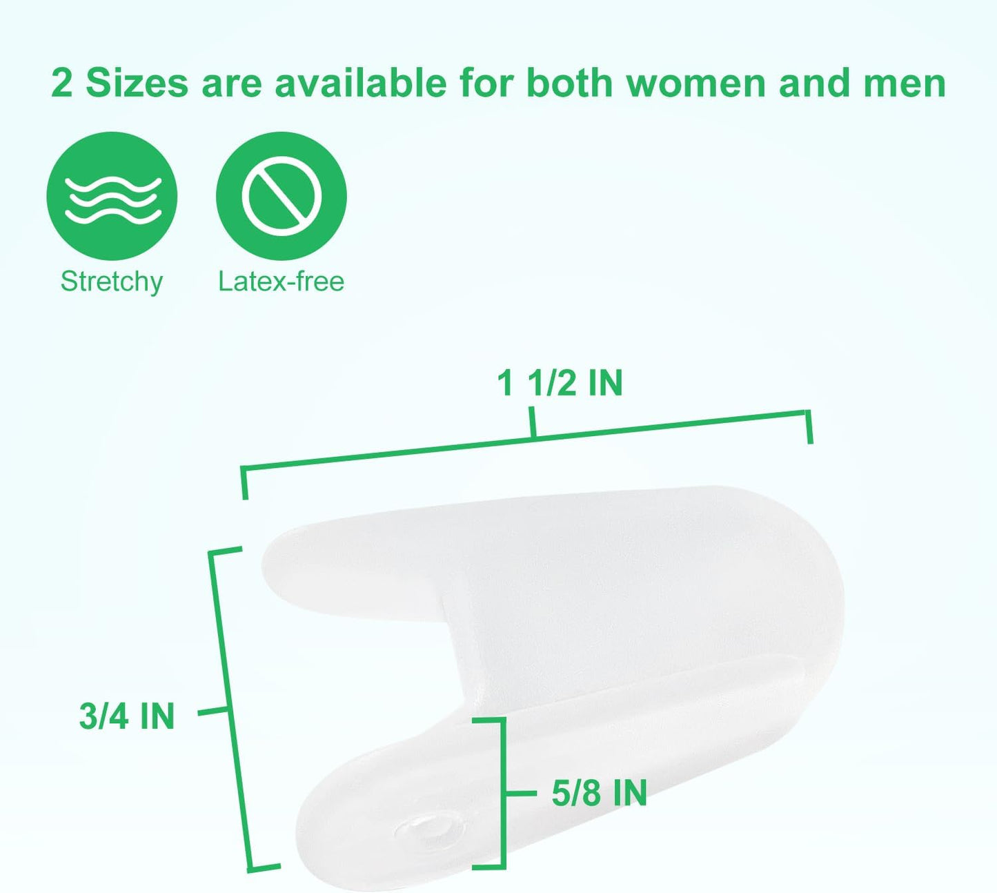 Niupiour Medium Toe Separator for Bunion, 10 Pack- Small Silicone Toe Spacer for Women and Men, Flared Design Gel Toe Straightener for Aligning Toes and Correcting Toe, Relief Foot Pain