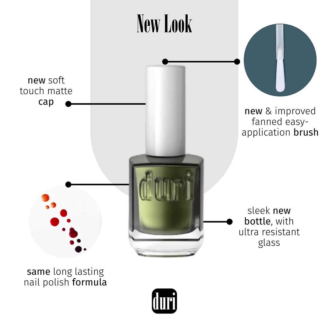 duri Nail Polish, 676 Marrakech Magic, Pastel Mint Green, Full Coverage, Glossy Finish, Quick Drying, 0.45 Fl Oz