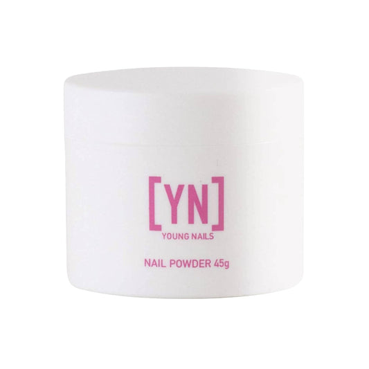 Young Nails Acrylic Core Powder - Self-Leveling Acrylic Nail Powder, Clear Nude Pink White Acrylic Powder for Nail Extenstion, Professional Grade, Superior Adhesion, Color - White, 45g