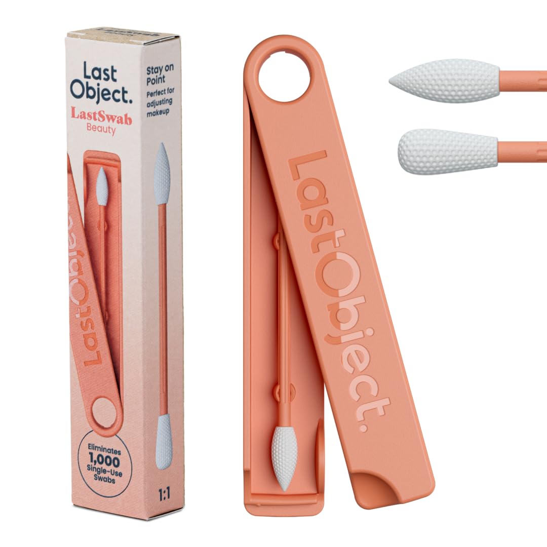 LastSwab® Reusable Cotton Swabs for Gentle and Eco-Friendly Beauty Routines - The Sustainable Alternative to Single-Use Q Tips - Zero Waste & Easy to Clean - Comes with a Convenient Travel Case Holder