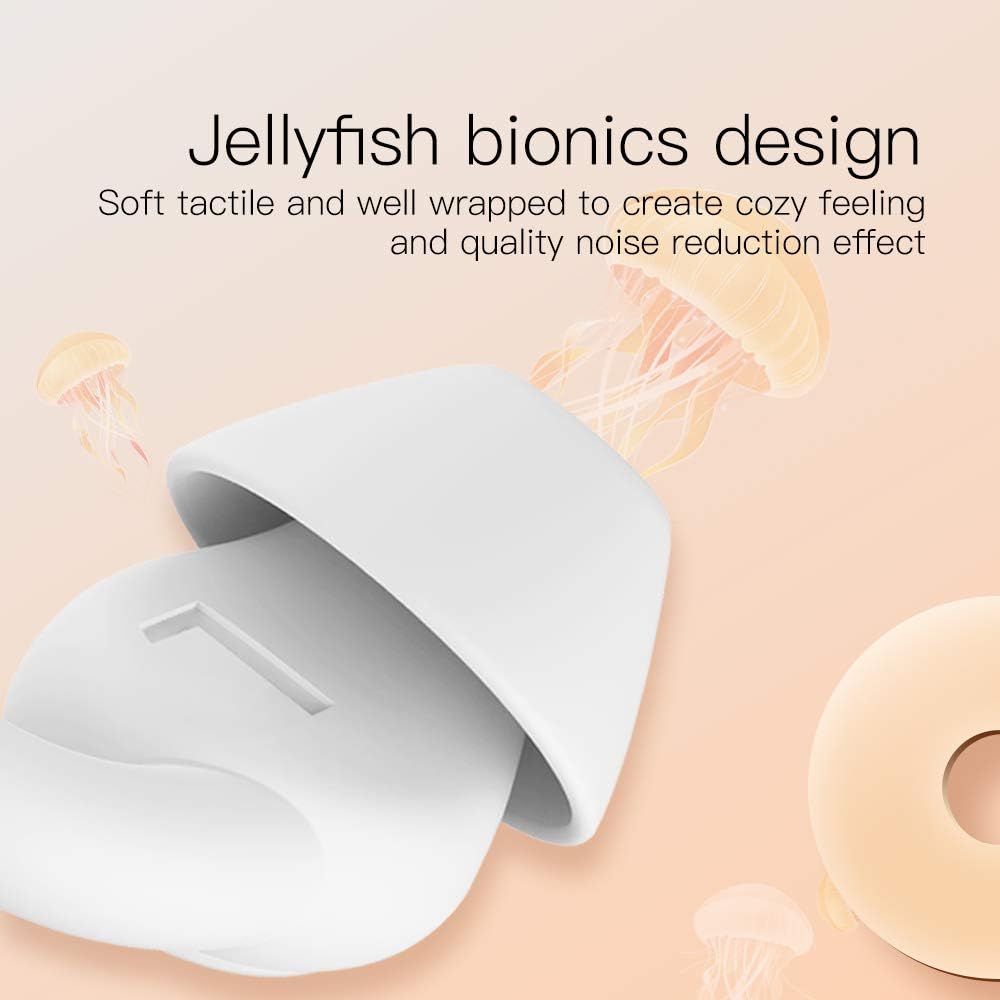 Ear Plugs for Sleeping, Noise Reduction Reusable Earplugs for Sleep, Hearing Protection Soft Comfy Silicone Ear Plugs for Concerts, Focus, Travel, Work, 33dB Noise Cancelling