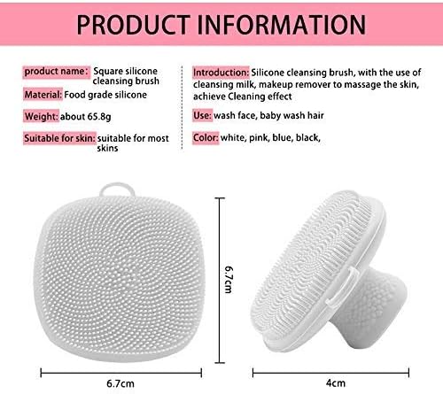 VWMYQ 2 Pack Face Scrubber，Silicone Face Scrubber for Men, Facial Cleansing Brush Silicone Face Wash Brush Manual Waterproof Cleansing Skin Care Face Brushes for and Exfoliating