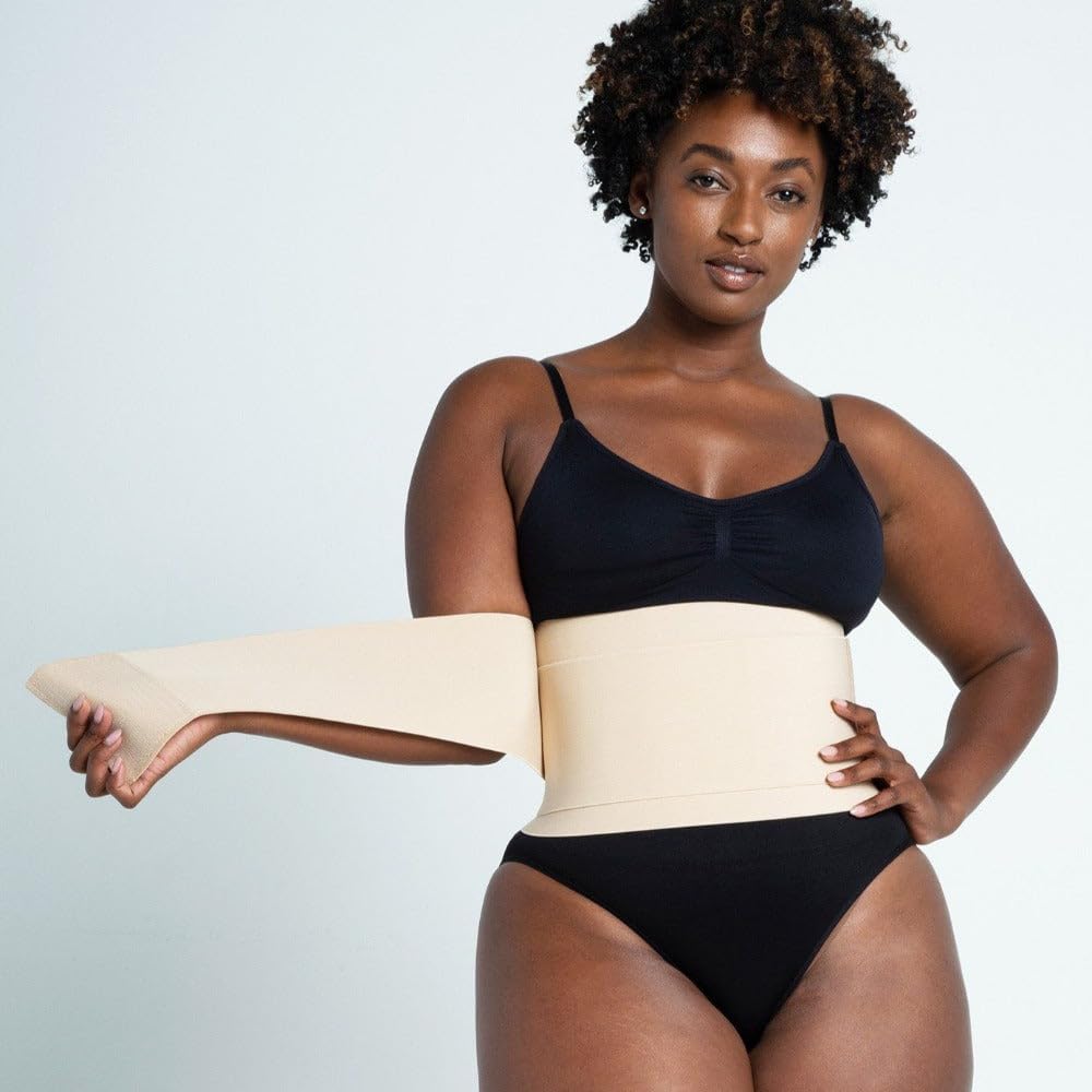 What Waist Stomach Wrap Waist trainer for women,Premium Adjustable One size Belly Wrap for Weight Loss with Velcro Fastener