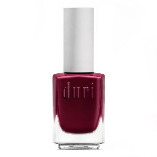 duri 123 Parisian Tango Nail Polish, Stanning Burgundy Red, Full Coverage, Glossy Finish, Long Lasting, 0.45 Fl Oz