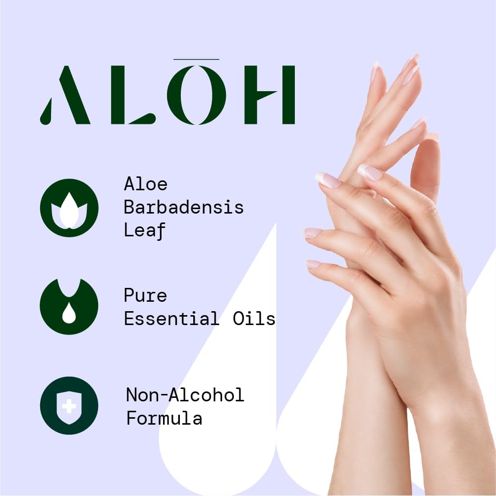 ALŌH Skin - Softening Sanitizing Hand Wipes – Sweet Orange Bergamot - 1 Box of 500ct Individually Wrapped Wipes