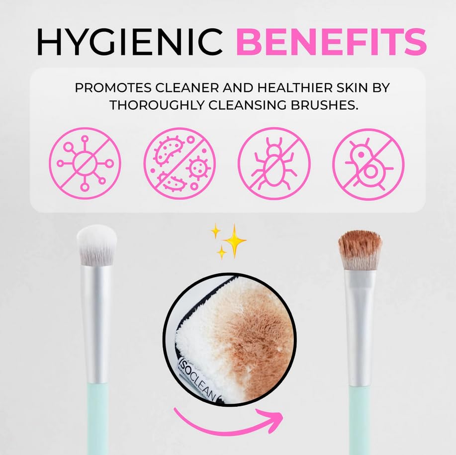 ISOCLEAN Professional Brush Cleaner 9 fl oz - Spray Top Makeup Brush Cleaner for Cosmetic Tools, Cleans Bristles, Scented No-Rinse Formula Dries in 60 Seconds, Vegan, Not Tested on Animals