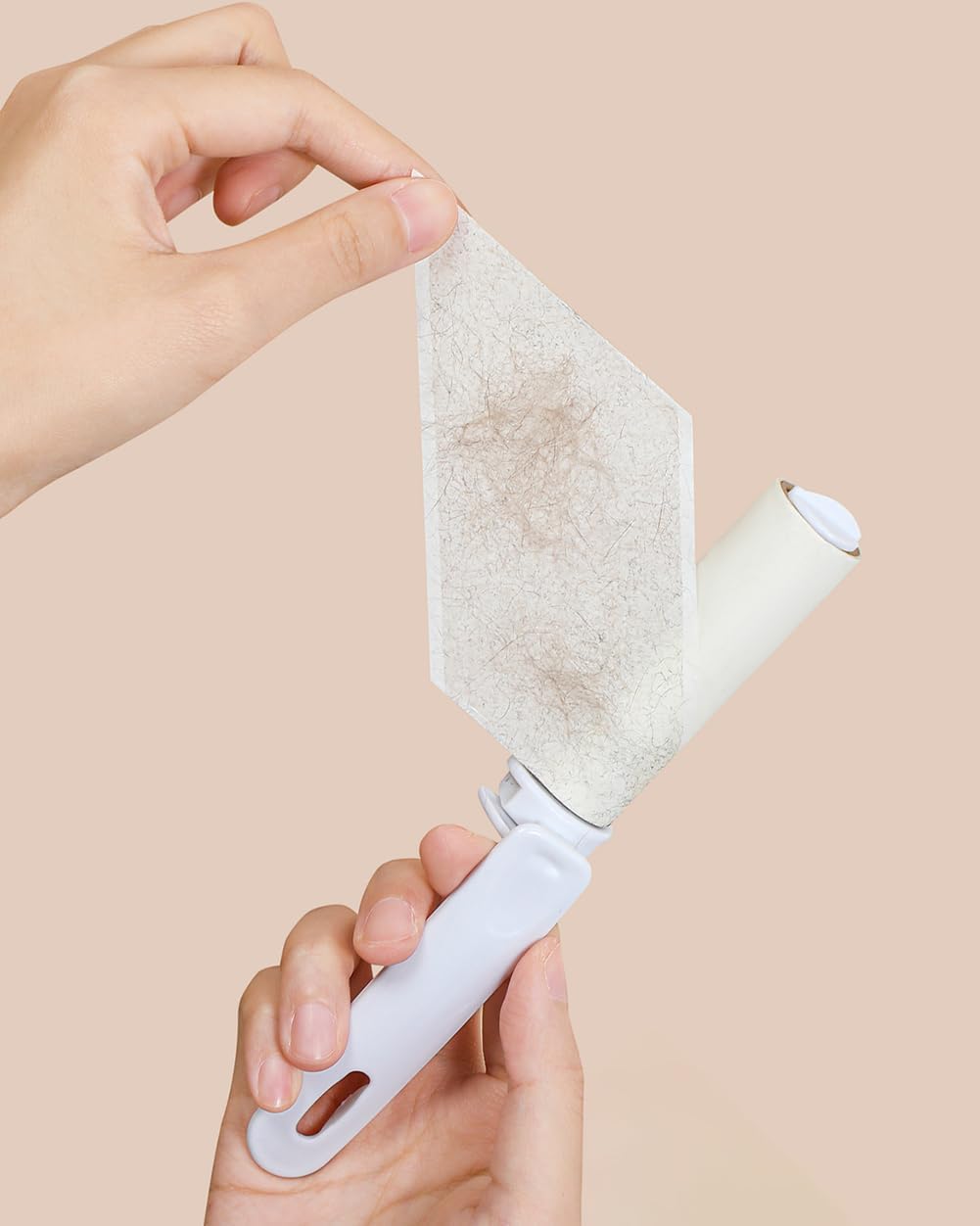 Travel Lint Roller for Clothes Reusable Mini Lint Remover and 4 Refills for Pet Hair Extra Sticky Total 150 Sheet Small Folding Lint Roller Portable in Pocket Purse Car (Green)