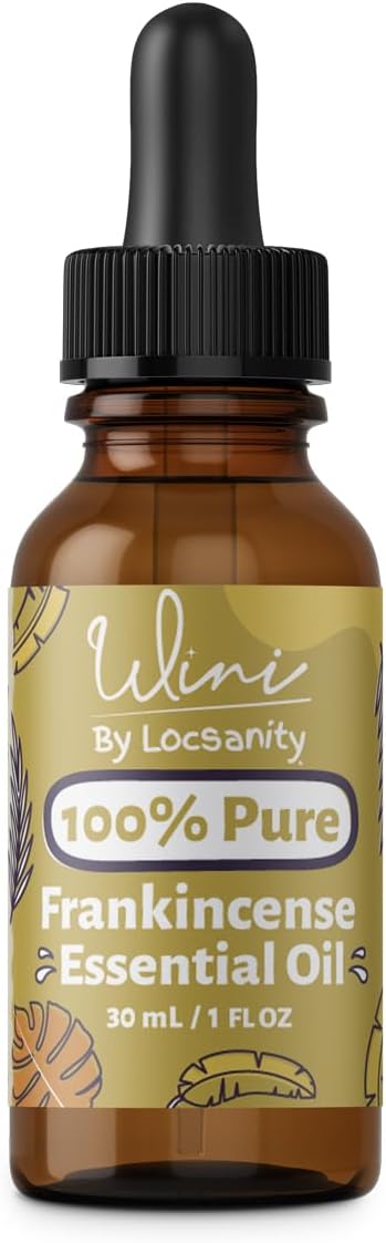 Wini by Locsanity Frankincense Essential Oil with Glass Dropper | 100% Pure & Natural Frankincense Diffuser Oil | Premium Grade Essential Oils for Skin Care, Aromatherapy, Hair & Scalp, Massage | 30ml