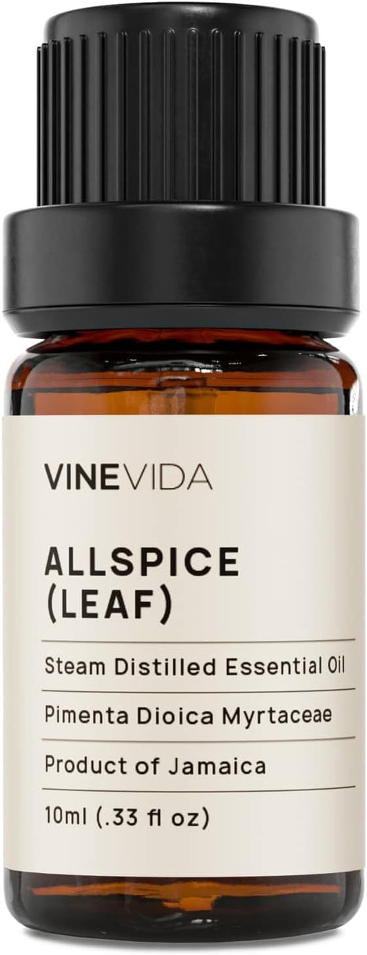 VINEVIDA Allspice Essential Oil - 10mL, DIY Candle Scents & Soap Making Base