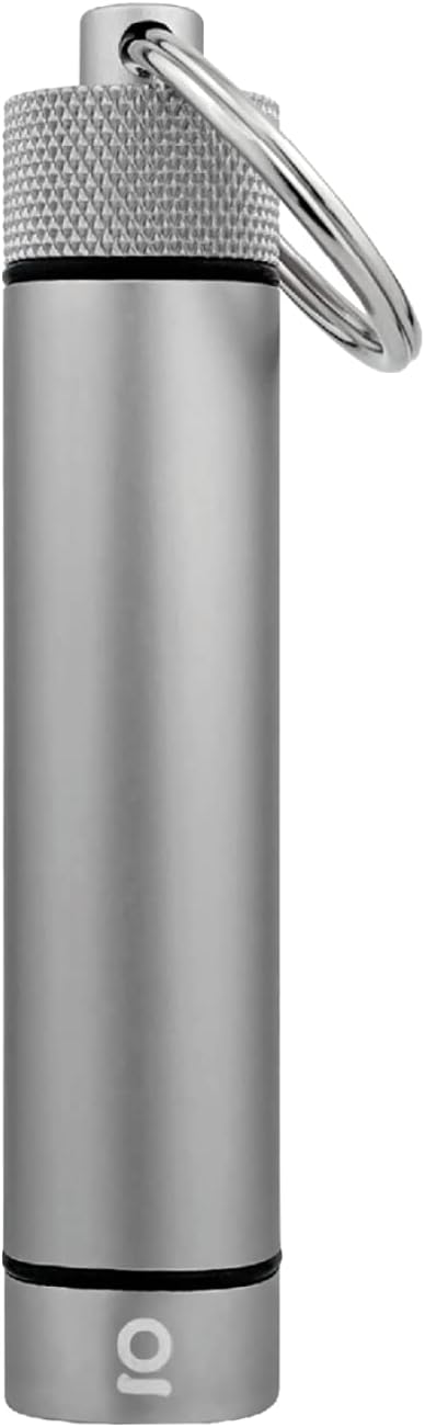 ONGROK Premium Storage Tube, Keychain, Pocket-Sized, Airtight, Aluminum Metal Holder and Case (Gun Metal)