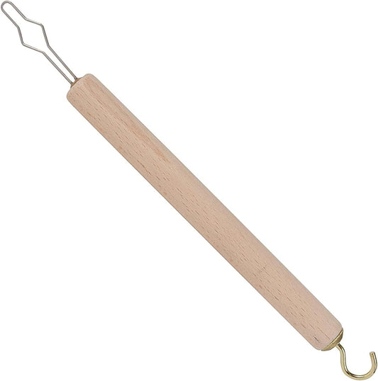 DMI Dressing Stick, Button Hook and Zipper Pull, Durable Wood Handle, Dressing Aid for Limited Mobility